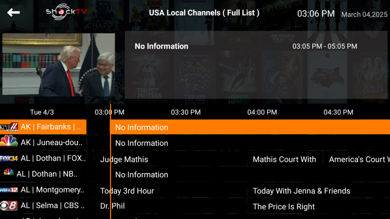 Shack IPTV App Player Stream Live TV Media Effortlessly